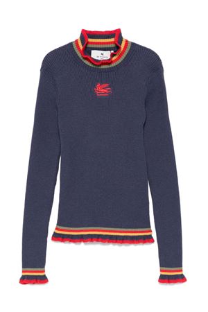 blue viscose jumper ETRO KIDS | GV9A30Z0822635